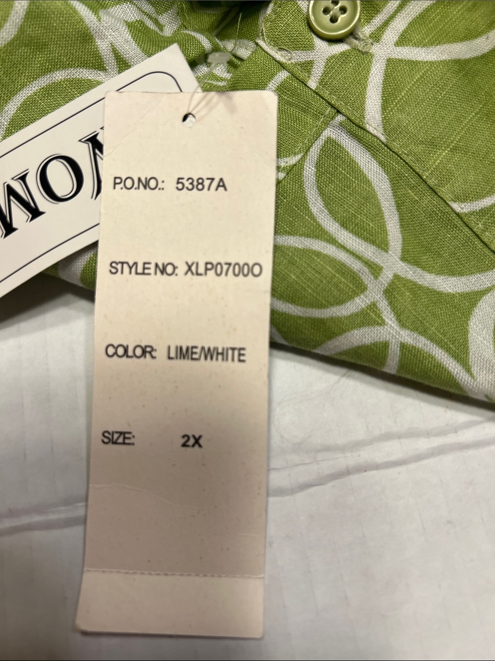 Harve Benard Lime Green and White Printed Skirt - Picture 11 of 12